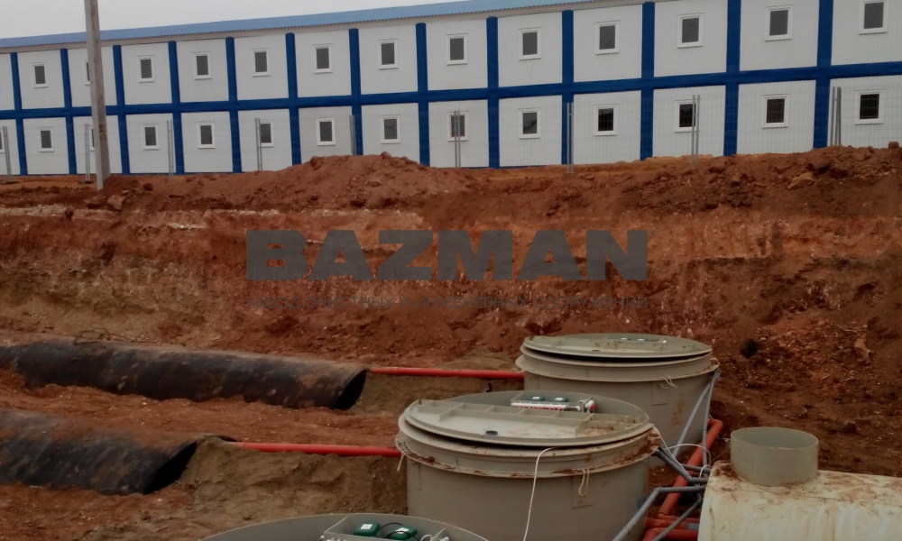 Подземные канализационные очистные сооружения (КОС) 100 м3/сутки Крым